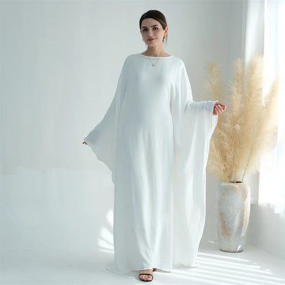 Ramadan Eid Baumwolle Leinen Khimar Abaya Set Dubai Muslim Sets Hijab Kleid Kaftan Abayas Kaftan Marocain Femme Vestidos Para Mujer