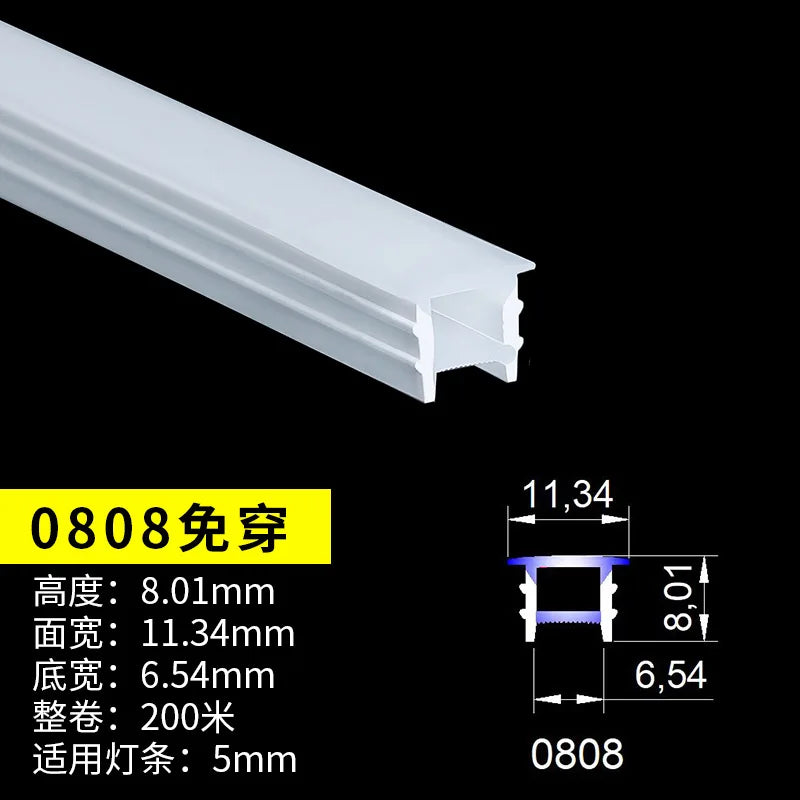 Flexible Embedded LED Neon Tube Silica Gel Covering Silicone Diffuse Channel DIY Outdoor Waterproof Strip Light WS2812B WS281