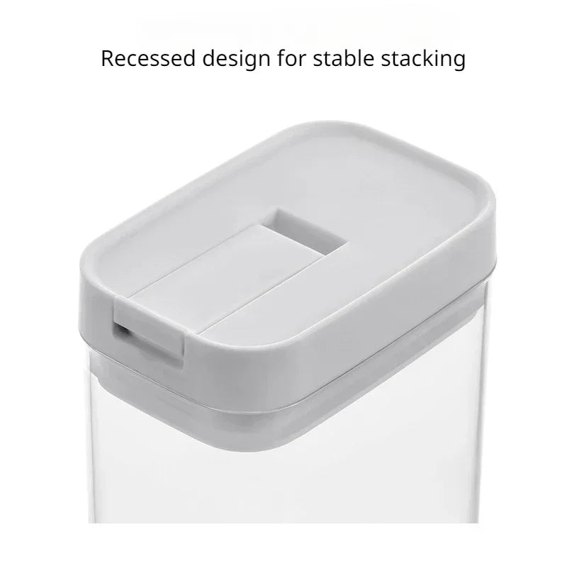 Sealed Plastic Food Storage Box Cereal Candy Dried Jars with Lid Fridge StorageTank Containers Household Items Kitchen Organizer.