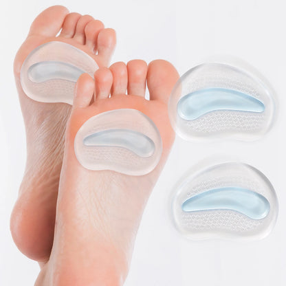 Silicone forefoot pad ladies sandal anti-skid pad anti-pain thickened half a yard pad high heels insole forefoot pad.