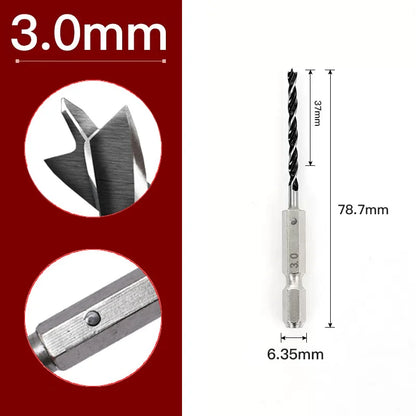 2/5/7 stücke 3/4/5/6/7/8/10mm Sechseckigen Griff Drei Spitzen holzbearbeitung Bohrer Set Holzbearbeitung Loch Reiben Power Tool