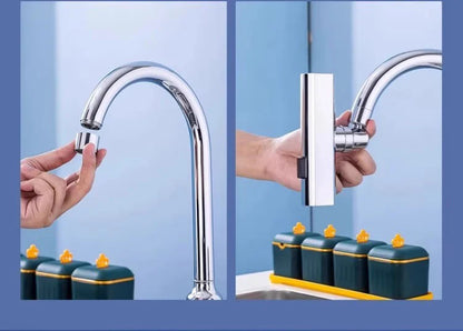 Three-speed Waterfall Water Outlet Multi-function Faucet Extender Universal Rotating Nozzle Splash-proof Kitchen Artifact