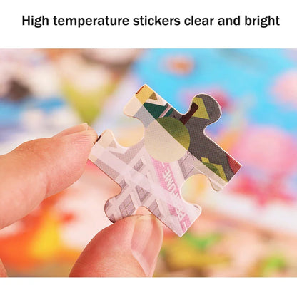 New 30 Pieces Wooden Puzzles Cartoon Animal Traffic Tangram Wood 3d Puzzle Montessori Educational Toys for Children Gifts.