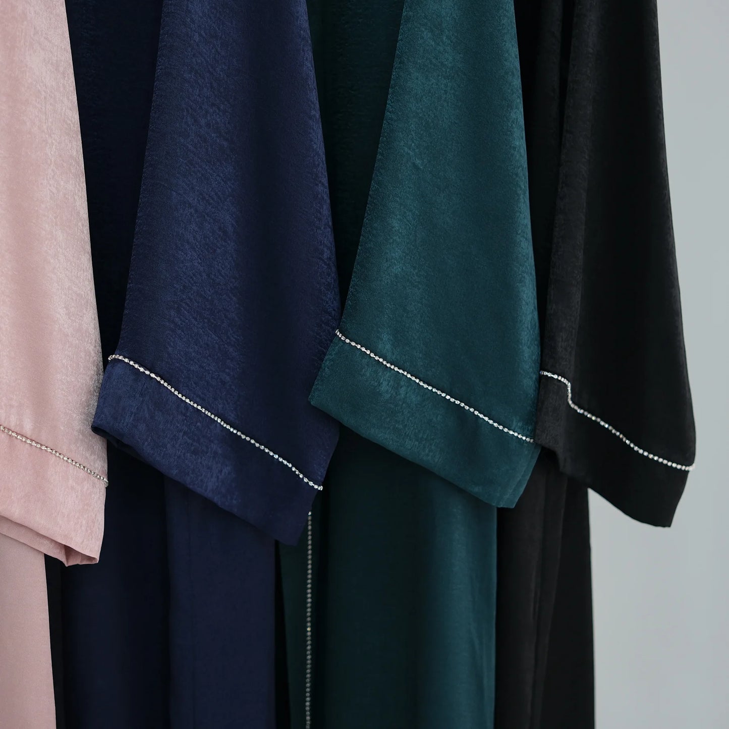 Ramadan Women's Galabiyas Solid Open Kaftan Dubai Abaya Dress Turkey Kimono Long Cardigan Fashion Muslim Islamic Clothing.