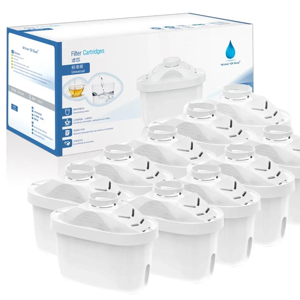 1-10PCS Water Filter Cartridge for Maxtra Reducing Limescale Chlorine Impuritie Purify Kettle Activate Carbon Water Filter