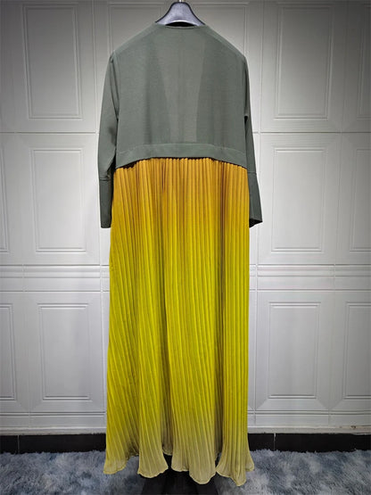 Ramadan Open Chiffon Kimono Abaya Kaftans Turkey Islam Muslim Dress Prayer Clothes Women Djellaba Kebaya Robe Femme Musulmane.