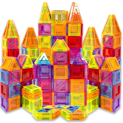 Magnetic Building Blocks Construction Sets Mini Size DIY Montessori Sensory Educational Magnets Toys For Boys Girls Kids Gift.
