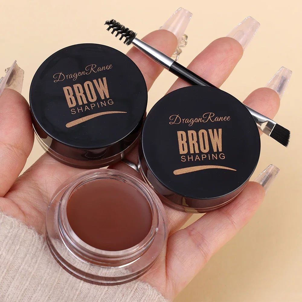 Matte Brown Black Wild Eyebrow Cream 3D Natural Tint Eyebrow Enhancers Gel Wax Waterproof Lasting Eye Makeup Cosmetic Tools.