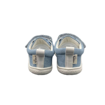 Tipsietoes New 2025 Genuine Leather Shoe For Girls And Boys Kids Barefoot Sneaker Light Weight Minimalist Elastic Double Strape.