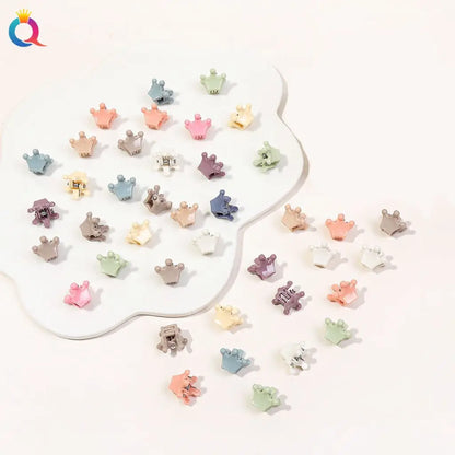 50Pcs Flower Hair Clips Multi color Mini Cute Hair Styling Accessories for Girls and Women Birthday Gifts,10 Colors at Least