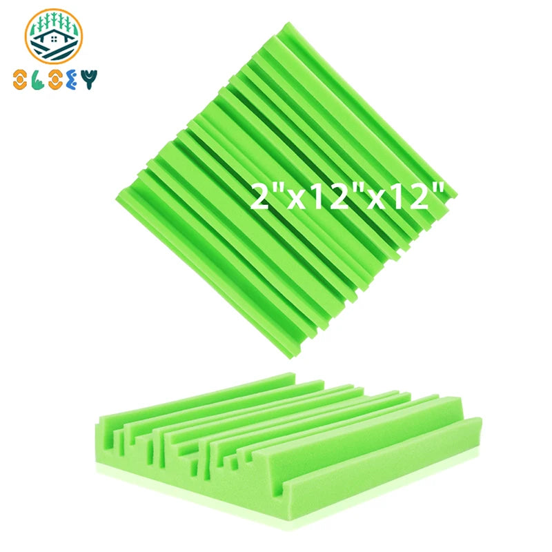 Sound Absorbing Equipment 6/12/24 Pcs, Home Music Noise Isolation Wall Panel, Broadband Acoustic Panels Soundproof Foam Padding
