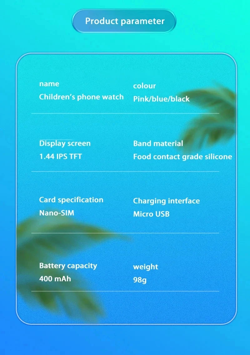 Xiaomi Kids 5G Smart Watch SOS GPS Location Video Call Sim Card Child Camera Waterproof Upgrade 2025For Boys Girls Add Earphone.