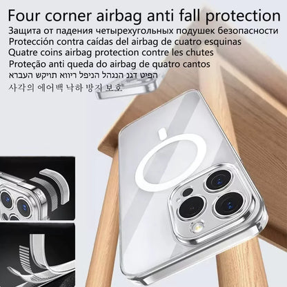 Magnet Fullback Protection Clear Case For Iphone 17 Pro Max 17 Air Apple Magsafe Cover Official Original Wireless Magnetic.