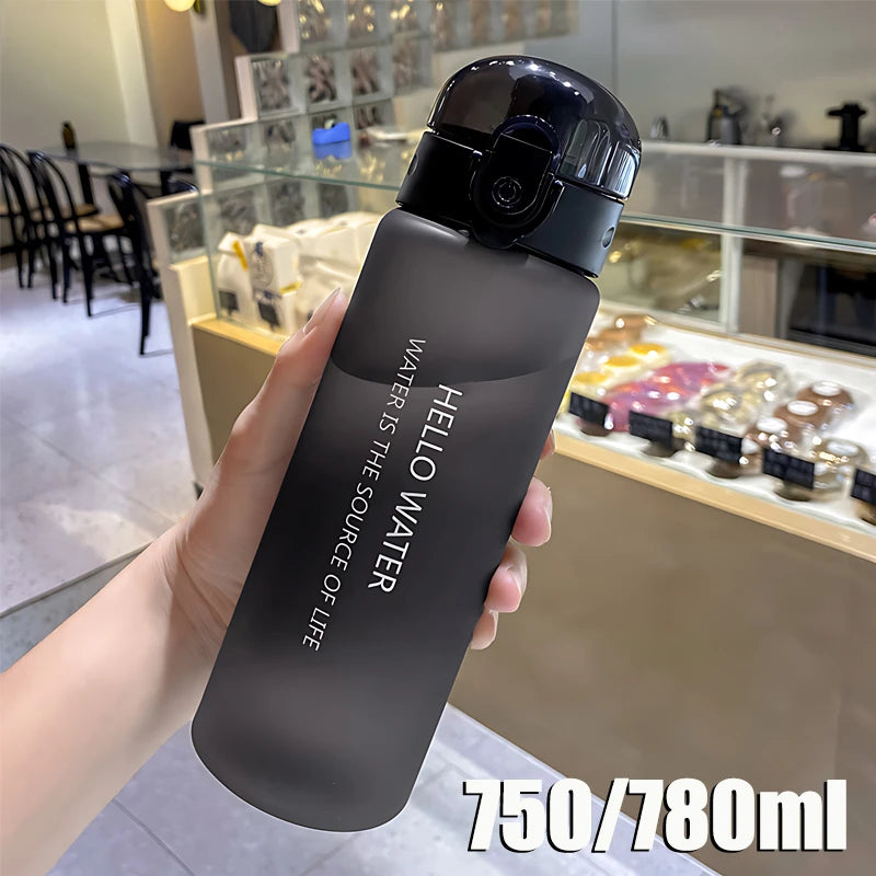 Portable Frosted Cup Reusable Large Capacity Student Outdoor Water Bottle Leak Proof Drinking Water Bottle Fitness Sports Kettle.