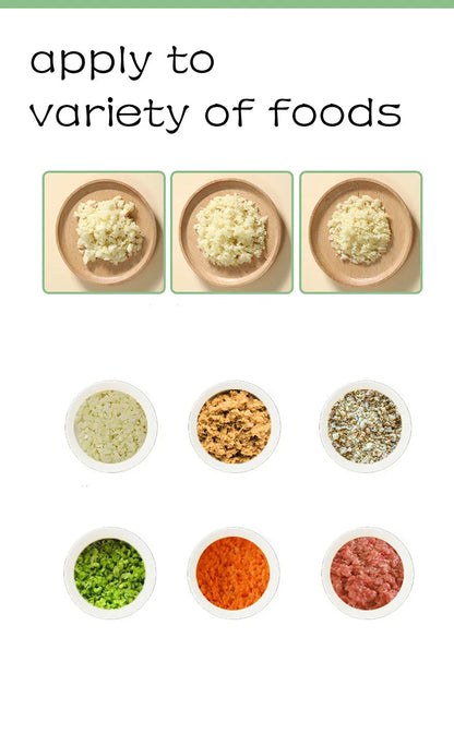 Electric Vegetable Cutter Set Handheld Wireless Electric Garlic Masher Food Chopper Meat Grinder Machine Food Peel Slice.