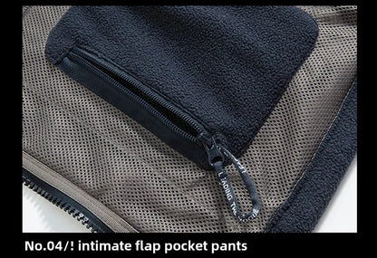 Outdoor Ski Fleece Jacket Men's Autumn And Winter Brand Thick Very Cold Plush Lapel Coat Casual Snow Windproof Sweatshirt Jacket