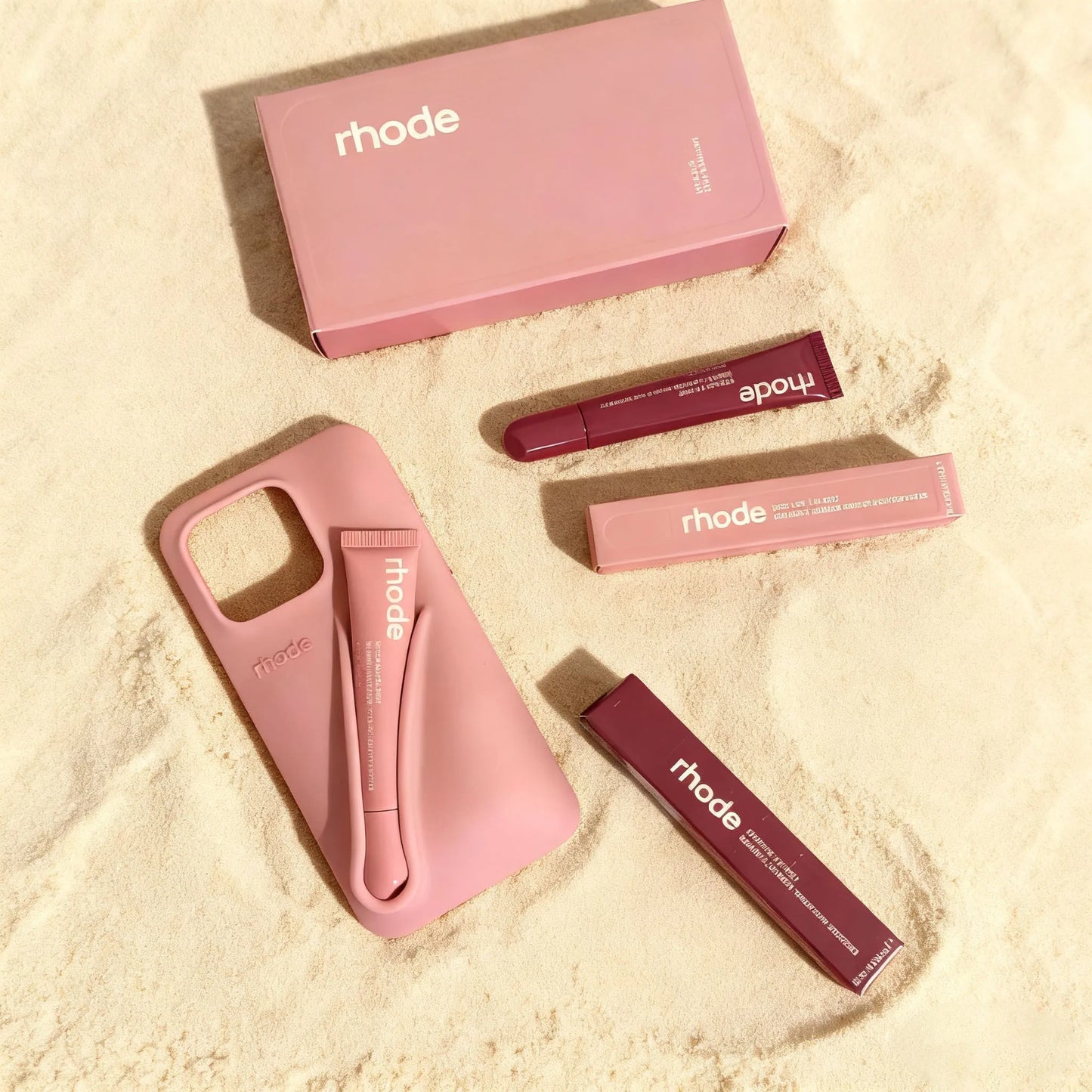 Phone Case for IPhone 15 16 14 13 12 11 Pro Max Plus 17 Air Lip Gloss Holder Silicone Shockproof Cover with Box and Lipstick.