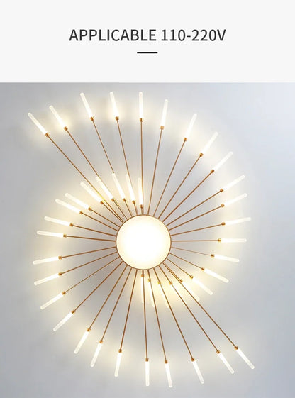 Moderne Led Feuerwerk Anhänger Lampen für Wohnzimmer Schlafzimmer Kronleuchter Led Decke Hängen Lampe Hause Einrichtungs beleuchtung.