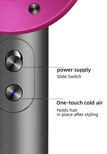 Professional negative ion hair dryer, high-speed constant temperature bladeless hair dryer home negative ion hair dryer