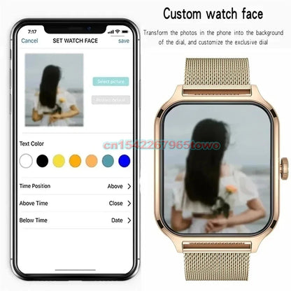 Smart Watch For Android IOS Watches 1.83inch HD Display Bluetooth Call Message Alert Music Sports Mode Smartwatch Men Women Gift.