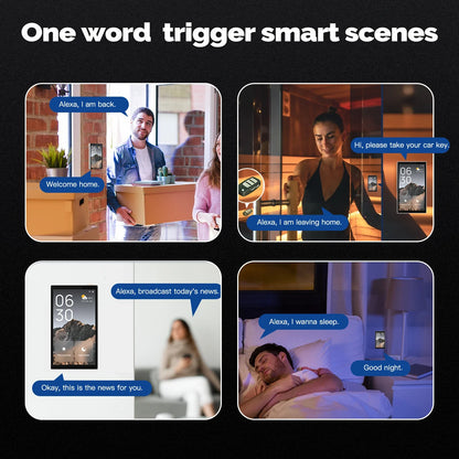 MOES Tuya Wifi Smart 5-Zoll-Touchscreen US Center Control Panel Sprachsteuerung Alexa und ZigBee Gateway Eingebaute Szenensteuerung.
