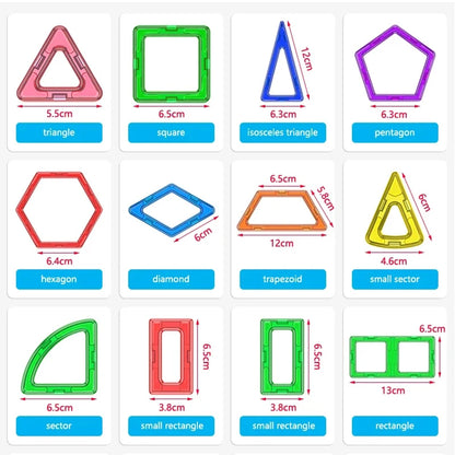 1pcs Big Size Magnetic Designer Magnet Building Blocks Accessories Educational Model Constructor Toys For Children Gifts.