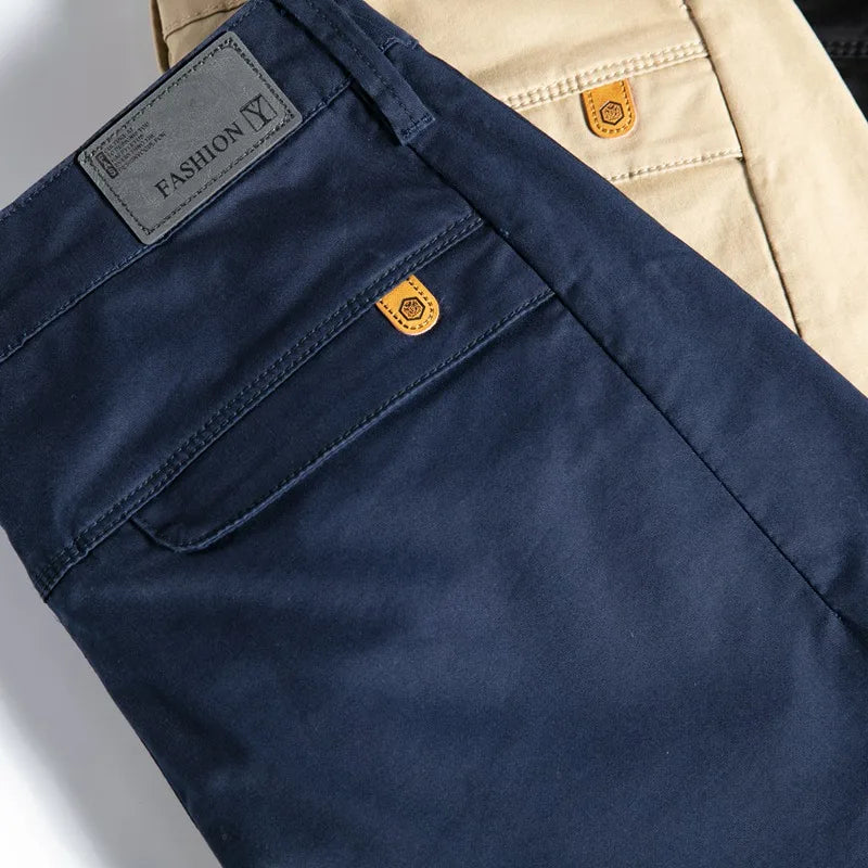 2024 Autumn New Men's Pants 97%Cotton Solid Color Work Wear Casual Pant Wide Korean Y2k Clothing Jogger Cargo Trousers Male.