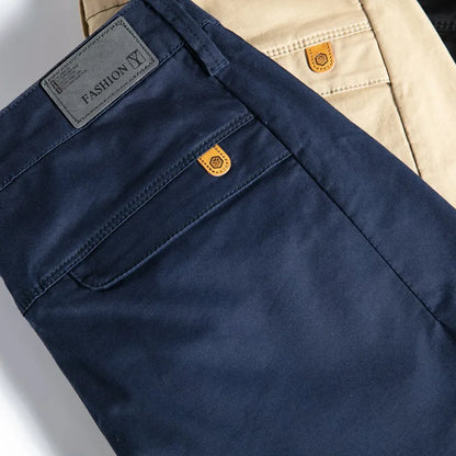 2024 Autumn New Men's Pants 97%Cotton Solid Color Work Wear Casual Pant Wide Korean Y2k Clothing Jogger Cargo Trousers Male.