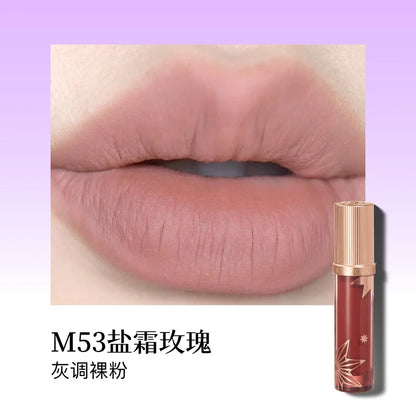 Girlcult Matte Nude Lipstick Velvet Cosmetic Long Lasting Waterproof Non-Stick Cup Lip Glaze Lip Makeup Gift for Girls and Women