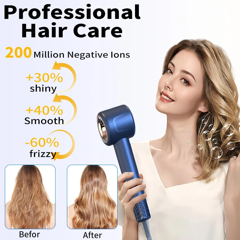 220V Super Hair Dryer 1600W Leafless Hair dryer Personal Hair Care Styling Negative Ion Tool Constant Anion Electric Hair Dryers