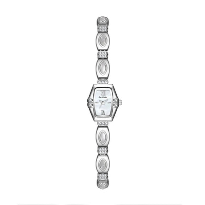 BS New Natural Black Gold Abalone Shell French Vintage Design Watch Woman Elegant Luxury Tonneau Dial Quartz Women's Watches