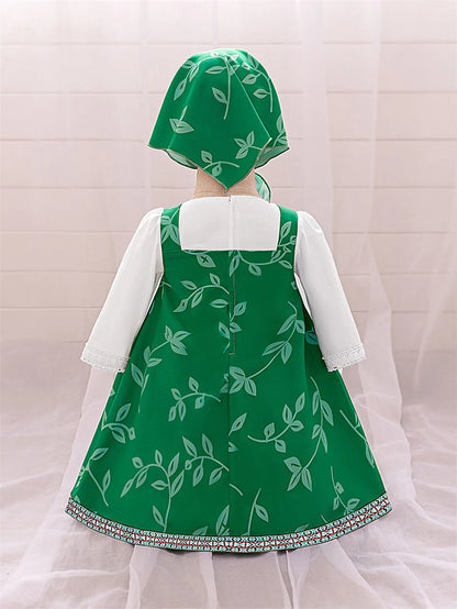 Mädchen Martha Cosplay Prinzessin Kleid Kleinkind Cartoon Bär Bühne Leistung Kleidung Kinder Karneval Party Maskerade Kleidung