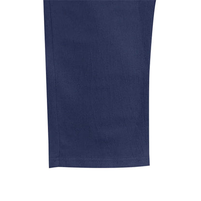 Autumn New Men's Cotton Pants Solid Color Button Drawstring Design Casual Loose Fit Cozy Trousers Simple Style Long Pants