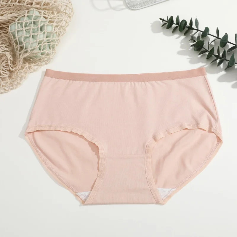 3Pcs/Set Women's Seamless Cotton Briefs Women Panties Solid Color Breathable Underwear Female Low Waist Soft Lingerie S-XXL.