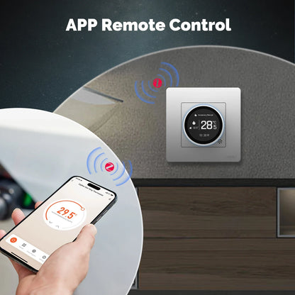 MOES Tuya ZigBee Smart Knob Thermostat Star Ring Series Temperature Controller Water Boiler Electric Heating With Alexa Google.