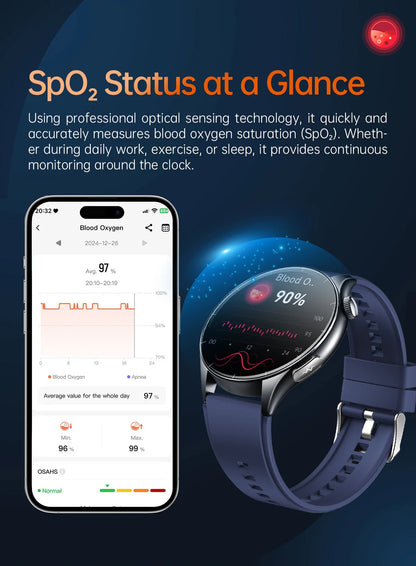 2025 New ECG+PPG Health Diagnosis Smartwatches Men Women Clock Uric Acid Lipid BP Heart rate Tracker NFC Sports Smart Watch IOS.