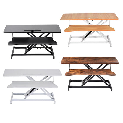 37" breiter Stand-Up-Schreibtisch-Riser, höhenverstellbarer Stehpult-Konverter für das Heimbüro