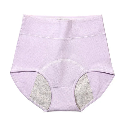 Women's Menstrual Panties Physiological Pants Period Anti-side Leakage Cotton Crotch Breathable High-waisted Belly Underwear.