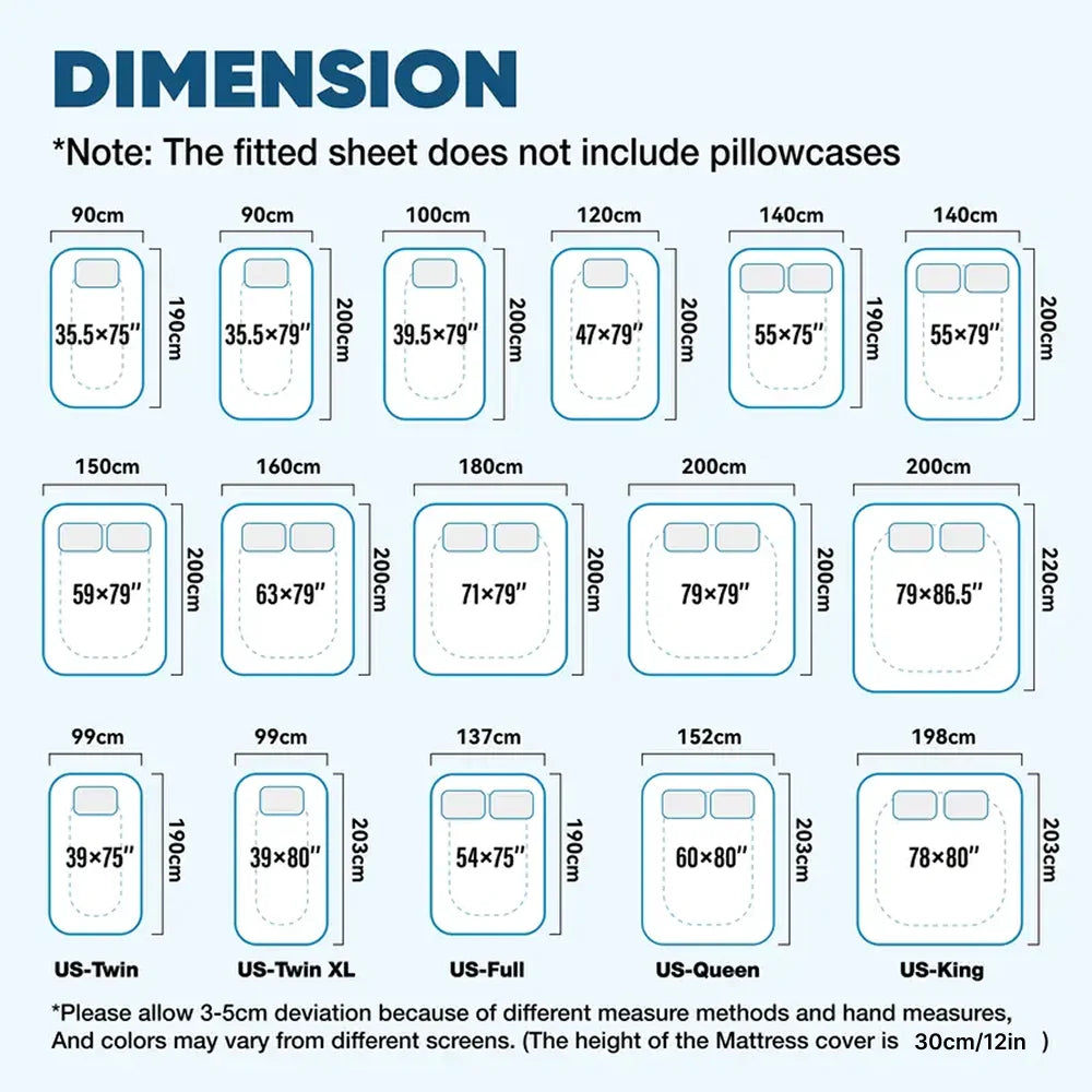 1pc Waterproof Mattress Protector Cover, Ultra-Soft Breathable Knitted Fitted Sheet for Bed, Bedroom Essentials.