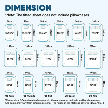 1pc Waterproof Mattress Protector Cover, Ultra-Soft Breathable Knitted Fitted Sheet for Bed, Bedroom Essentials.