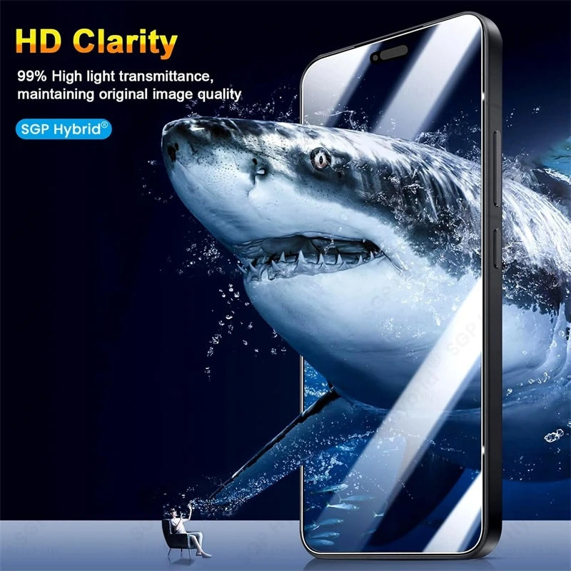 4-1Pcs 9H Clear Crystal Protective Glass Case For iPhone17 iPhone 17 Pro Max ProMax Air HD Cover On i Phone Air 17Pro 17ProMax.