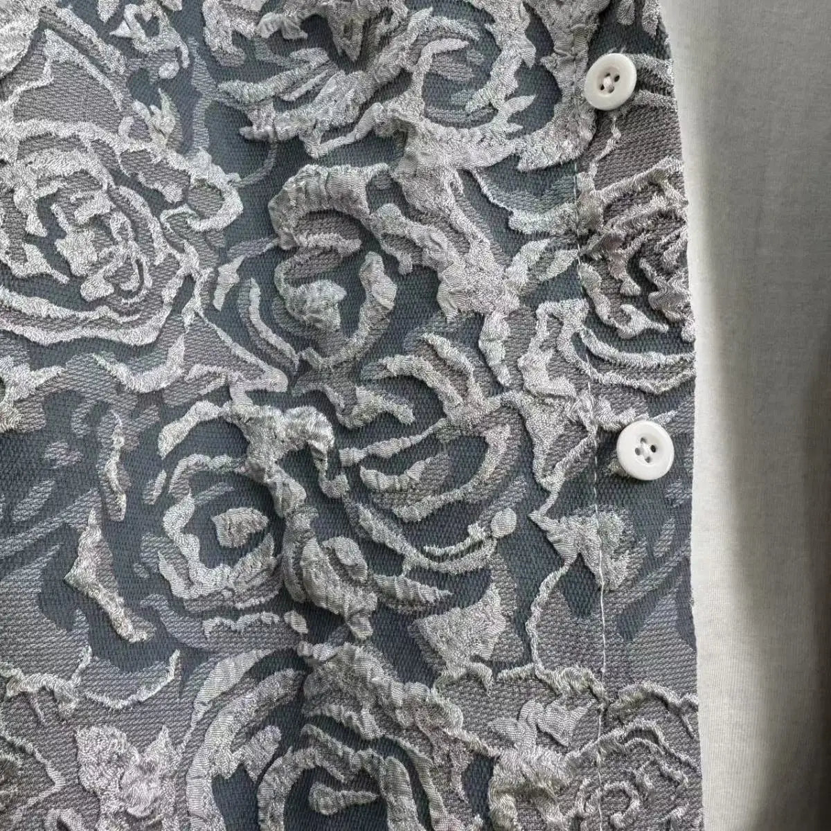 New Spring and Autumn Men's Casual Suit Lapel Jacquard Shirt Trousers Two-piece Set Comfortable Loose.