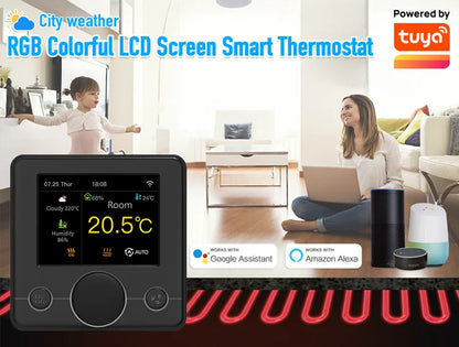 Tuya Wifi Heating Thermostat Smart Thermostat Gas Boiler  Floor Heating Termostato Digital Temperature Controller Smart Life Ale.
