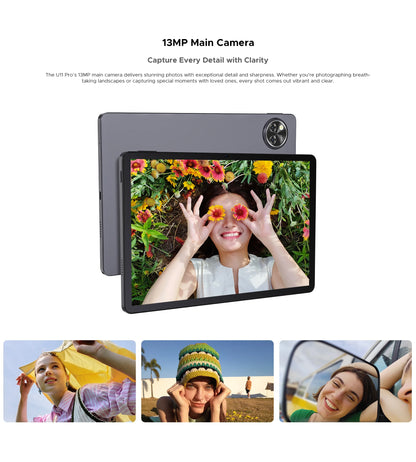 Global Version Doogee U11 Pro Android 15 Tablet Pc 11 Inch Ultra-Clear 90Hz Display 30Gb(6+24) 256Gb 8580Mah Battery Tablet