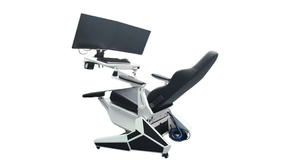 EASE POD PRO Günstiger, bequemer Computer-Cockpit-Zero-Gravity-Stuhl, ergonomischer Stuhl, Arbeitsplatz für 1–2 Monitore