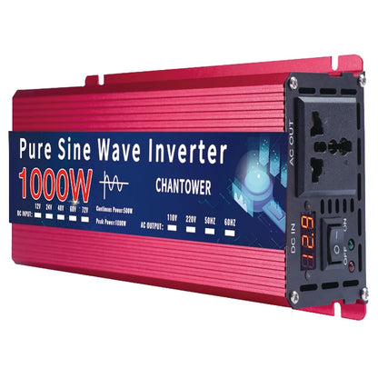Pure Sine Wave Inverter 12V 220V 24V 110V 1000W 2000W 3000W 4000W 5000W DC To AC Portable Power Converter Car Solar Inverter.