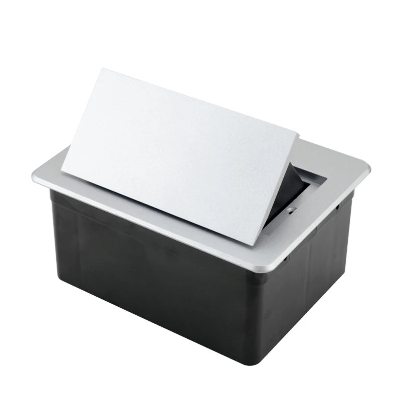 Tischsteckdose EU-Steckdose mit USB-Typ-C-Buchse im Theke Pop-Up-Buchse Desktop-Buchse Aluminiumabdeckung verdeckte Steckdose.