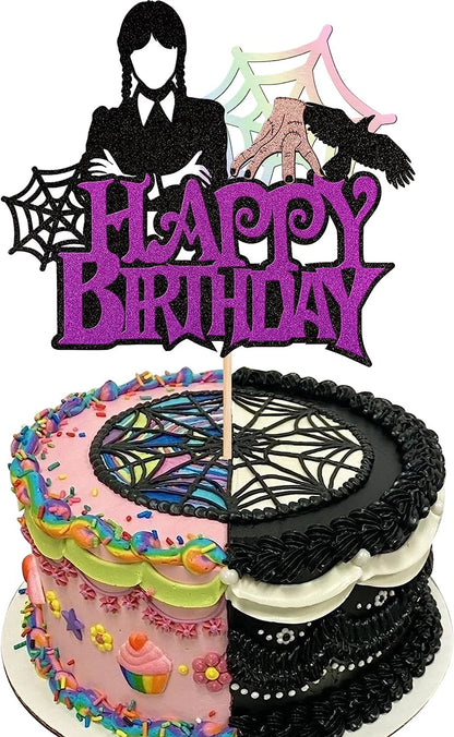 Halloween-Kuchenaufsatz, Geisterhandschloss, Spinnennetz, Kinder, alles Gute zum Geburtstag, Hochzeit, Party, Babyparty, Backen, Kuchen, Dessert, DIY-Dekoration.