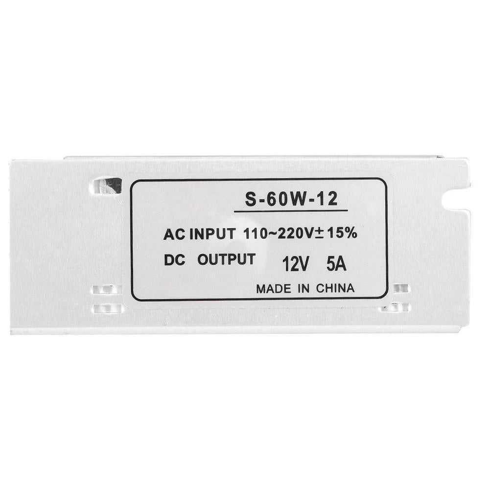 12V 5A Switching Power Supply 60W Switch Power Supply 220 AC To 12V DC.