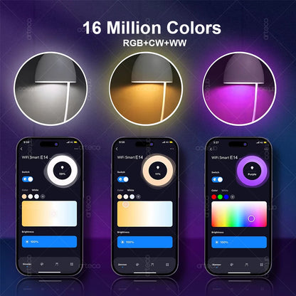 EWelink E27 E14 GU10 Smart Bulb WiFi Zigbee, dimmbare LED-Glühbirne RGB CW-Lampe funktioniert mit Alexa Amazon Google Home Yandex Alice.